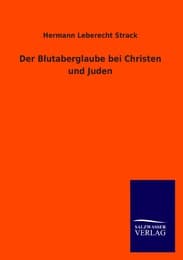 Cover von Der Blutaberglaube bei Christen und Juden