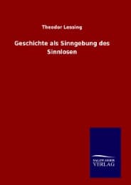 Cover von Geschichte als Sinngebung des Sinnlosen