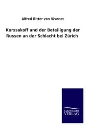 Cover von Korssakoff und der Beteiligung der Russen an der Schlacht bei Zürich