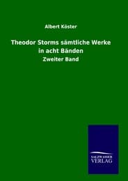 Cover von Theodor Storms sämtliche Werke in acht Bänden