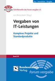 Cover von Vergaben von IT-Leistungen