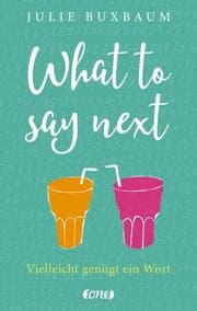 Cover von What to say next