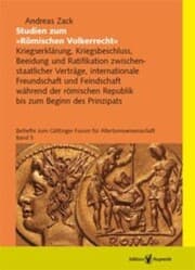 Cover von Studien zum »Römischen Völkerrecht«