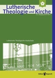 Cover von Lutherische Theologie und Kirche, Heft 01/2019 - Einzelkapitel - Theologische Entscheidungen in der Übersetzung der Lutherbibel