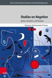 Cover von Studies on Negation