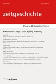 Cover von Reflections on Camps - Space, Agency, Materiality