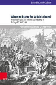 Cover von Whom to blame for Judahs doom?