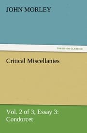 Cover von Critical Miscellanies (Vol.2 of 3) Essay 3: Condorcet