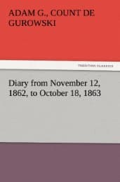 Cover von Diary from November 12,1862, to October 18,1863