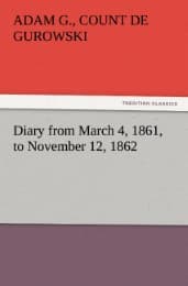 Cover von Diary from March 4,1861, to November 12,1862