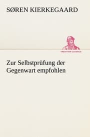 Cover von Zur Selbstprüfung der Gegenwart empfohlen