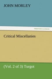 Cover von Critical Miscellanies (Vol.2 of 3) Turgot
