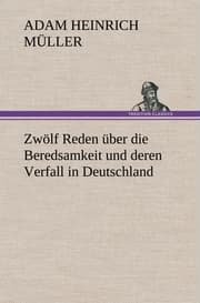 Cover von Zwölf Reden über die Beredsamkeit und deren Verfall in Deutschland