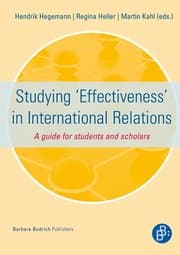 Cover von Studying Effectiveness in International Relations