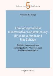 Cover von Objektive Hermeneutik und soziolinguistische Prozessanalyse in der Anwendung