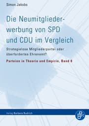 Cover von Die Neumitgliederwerbung von SPD und CDU im Vergleich