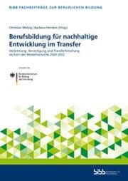 Cover von Berufsbildung für nachhaltige Entwicklung im Transfer