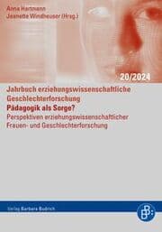 Cover von Pädagogik als Sorge?