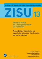Cover von ZISU 13,2024 - Zeitschrift für interpretative Schul- und Unterrichtsforschung