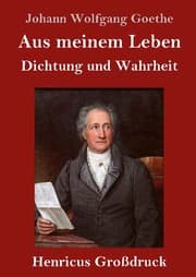 Cover von Aus meinem Leben. Dichtung und Wahrheit (Großdruck)