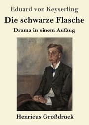Cover von Die schwarze Flasche (Großdruck)