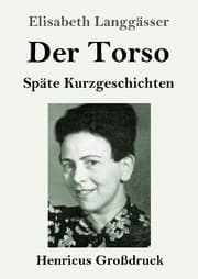 Cover von Der Torso (Großdruck)