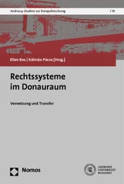 Cover von Rechtssysteme im Donauraum
