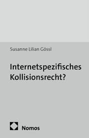Cover von Internetspezifisches Kollisionsrecht?