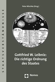 Cover von Gottfried W.Leibniz: Die richtige Ordnung des Staates