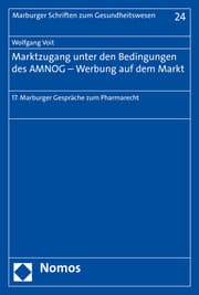Cover von Marktzugang unter den Bedingungen des AMNOG - Werbung auf dem Markt