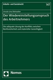 Cover von Der Wiedereinstellungsanspruch des Arbeitnehmers