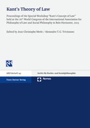 Cover von Kant's Theory of Law