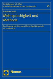 Cover von Mehrsprachigkeit und Methode