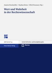 Cover von Wert und Wahrheit in der Rechtswissenschaft