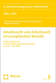 Cover von Arbeitsrecht und Arbeitswelt im europäischen Wandel