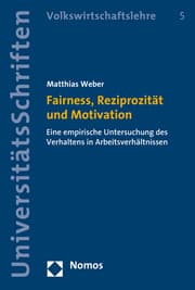 Cover von Fairness, Reziprozität und Motivation