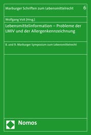 Cover von Lebensmittelinformation - Probleme der LMIV und der Allergenkennzeichnung