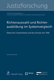 Cover von Richterauswahl und Richterausbildung im Systemvergleich