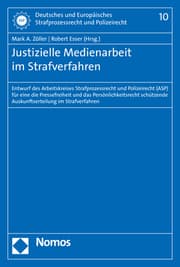 Cover von Justizielle Medienarbeit im Strafverfahren