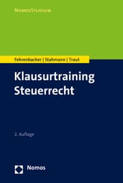 Cover von Klausurtraining Steuerrecht