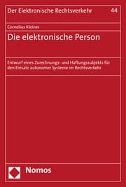 Cover von Die elektronische Person