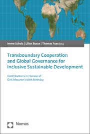Cover von Transboundary Cooperation and Global Governance for Inclusive Sustainable Development