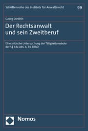 Cover von Der Rechtsanwalt und sein Zweitberuf