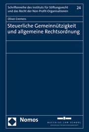 Cover von Steuerliche Gemeinnützigkeit und allgemeine Rechtsordnung
