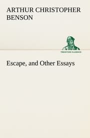 Cover von Escape, and Other Essays