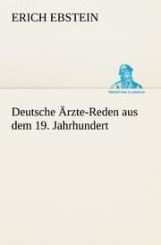 Cover von Deutsche Ärzte-Reden aus dem 19.Jahrhundert