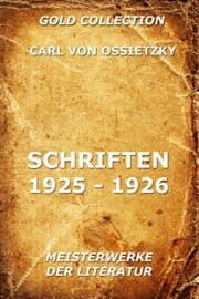 Cover von Schriften 1925 - 1926