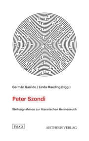 Cover von Peter Szondi