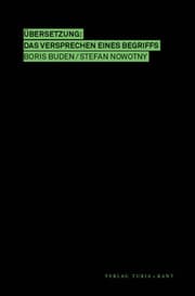 Cover von Übersetzung: Das Versprechen eines Begriffs