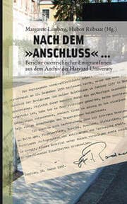 Cover von Nach dem 'Anschluss'